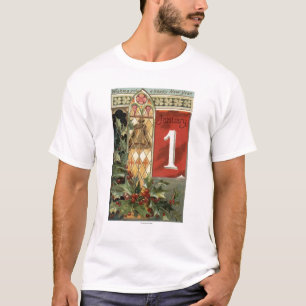 Camiseta Desejando lhe uma cena nova feliz de YearBell