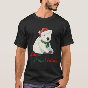 Camiseta Desejando-lhe uma cerveja mágica de Natal