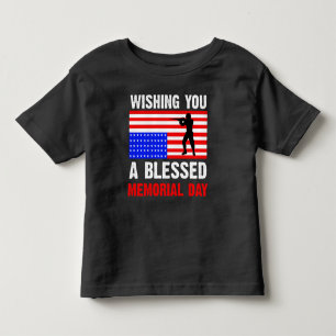 Camiseta Desejando um Memorial Day abençoado