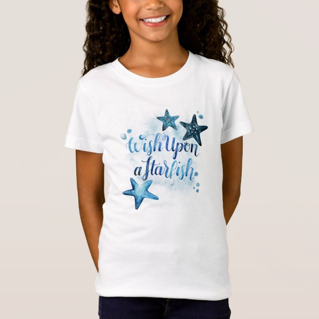 Camiseta Deseje com um Starfish (Frente)
