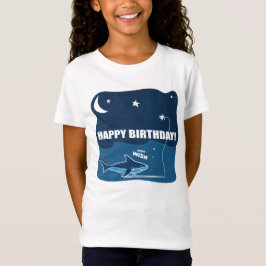 Camiseta Desejo de Aniversário do Tubarão