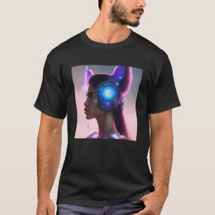 Camiseta Desejo desportivo Rebelde Mulher Gato Lobo Orelha 
