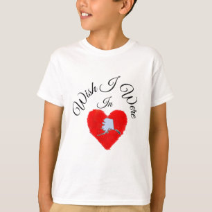 Camiseta Desejo Estar No Coração Do Alasca