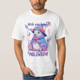 Camiseta Desejo-lhe Feliz Moleween!