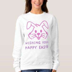 Camiseta Desejo-lhe um doce coelho Felz pascoa