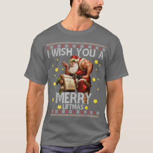 Camiseta Desejo-Lhe Uma Feliz De Natal Feio Com Papais noei