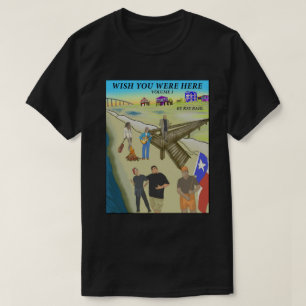 Camiseta Desejo que você estivesse 3 aqui escuro
