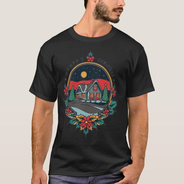 Camiseta Desejo-te um Feliz Natal (Frente)