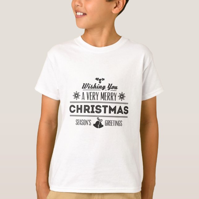 Camiseta Desejo-te um Natal muito feliz (Frente)