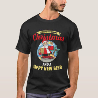 Camiseta Desejo-Te Uma Areia E Uma Feliz Cerveja Nova