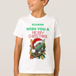 CAMISETA DESEJO UM NATAL IGUANA MERRY