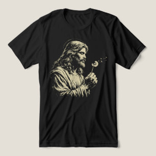 Camiseta Desejos ao Vento Jesus Sopra Dente-de-Leão Arte Vi