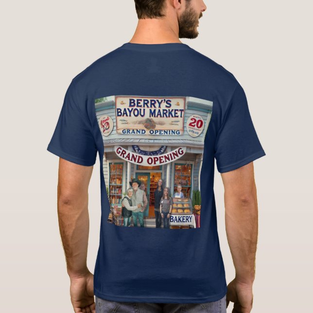 Camiseta Desejos celestes - Mercado de Bayou de Berry (Verso)