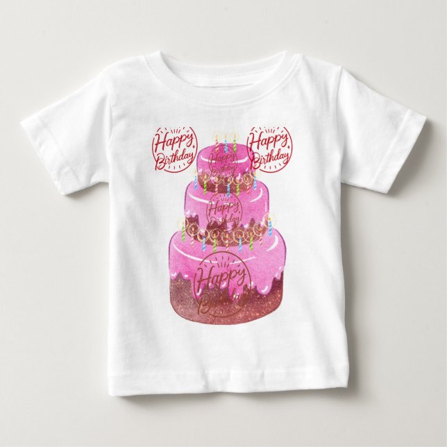 Camiseta Desejos de aniversário (Frente)
