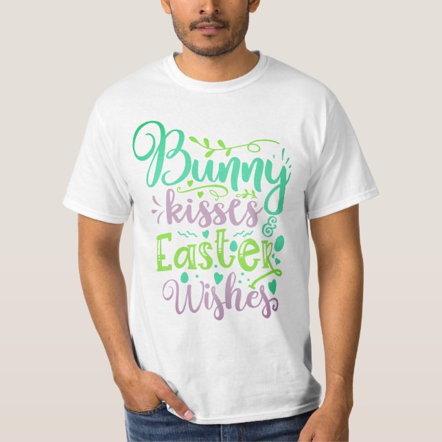 Camiseta Desejos de beijos de Páscoa (Frente)
