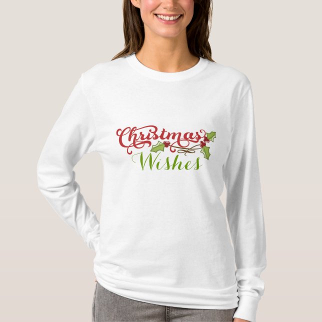Camiseta Desejos de Natal (Frente)