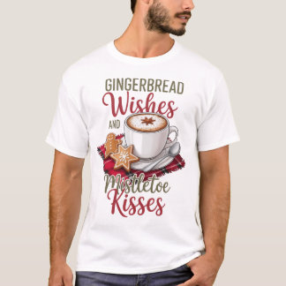Camiseta Desejos de Pão de Mel e Beijos de Visco Natal