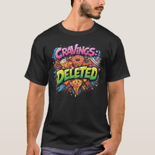 Camiseta Desejos Excluídos – Gráficos de Comida de Lixo em