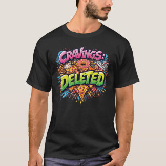 Camiseta Desejos Excluídos – Gráficos de Comida de Lixo em