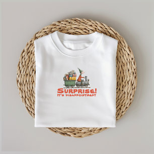 Camiseta Desejos irônicos de elfo de desenho animado retrô