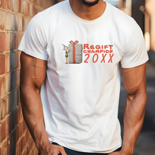 Camiseta Desejos irônicos de elfo de desenho animado retrô