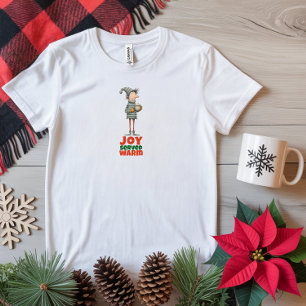 Camiseta Desejos irônicos de elfo de desenho animado vintag