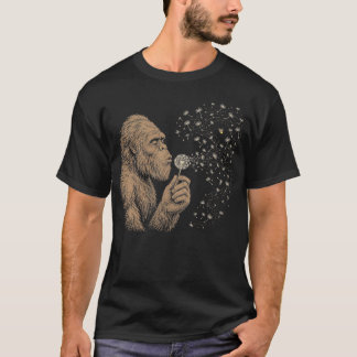 Camiseta Desejos Soprandos Funny Bigfoot Sopra Dente-de-Leã