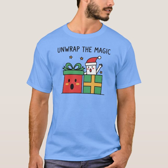 Camiseta Desembrulhar o Natal Mágico (Frente)
