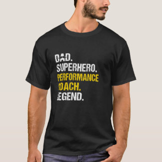 Camiseta Desempenho de super-herói do pai Treinar Desempenh