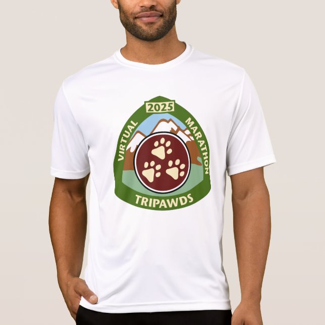 Camiseta Desempenho do Participante da Maratona Tripawds 20 (Frente)