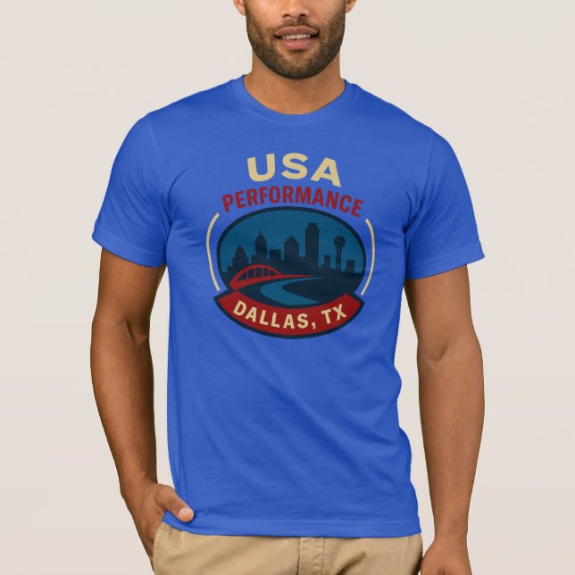 Camiseta Desempenho EUA Dallas (Frente)
