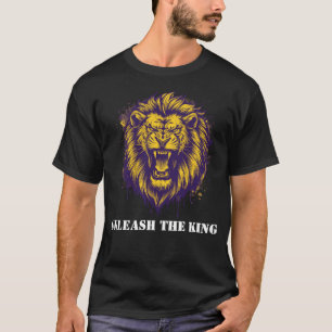 Camiseta Desencadeie O Leão Rei Gráfico Leão Alfa Poderoso