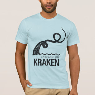 Camiseta Desencadeie o T do vintage de Kraken