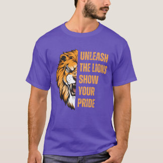 Camiseta Desencadeie os Leões Mostre Sua Roupas Orgulho eng