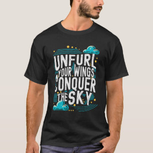 Camiseta Desencha suas asas conquiste a arte motivacional d