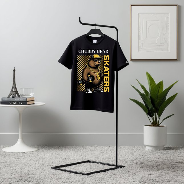 Camiseta Desenhadores Gráficos Do Urso Chubby (Criador carregado)