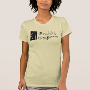 Camiseta Desenhadores Urbanos San Diego ajustado fino T