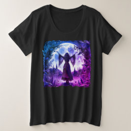 Camiseta Desenhando a citação da lua da bruxa