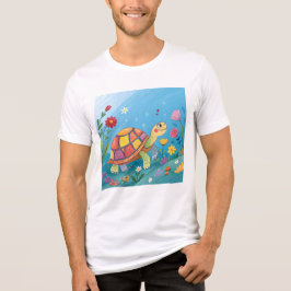 Camiseta Desenhando Bebê Tartaruga