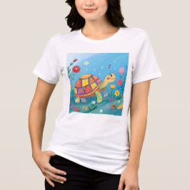 Camiseta Desenhando Bebê Tartaruga