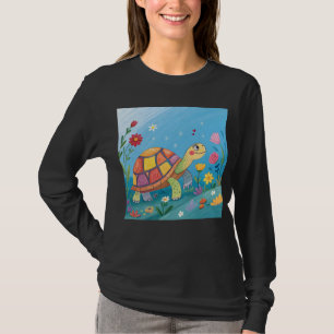 Camiseta Desenhando Bebê Tartaruga