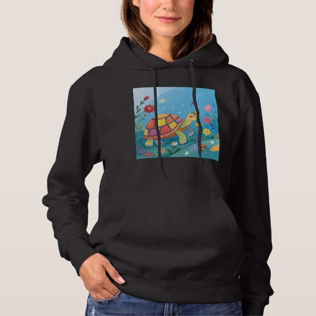 Camiseta Desenhando Bebê Tartaruga (Frente)