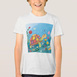 Camiseta Desenhando Bebê Tartaruga