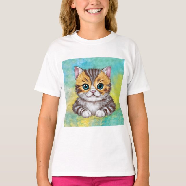 Camiseta Desenhando Gato (Frente)