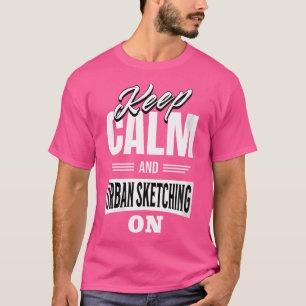 Camiseta Desenhando o artista Illustrator Urban Sketcher Ur