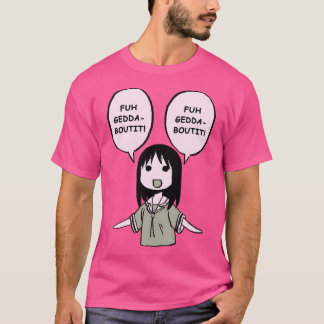 Camiseta Desenhar Fuhgeddaboutit Osaka Painel de Manga Esqu