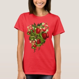 Camiseta Desenhista de jardim da morango