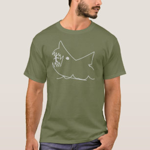 Camiseta Desenho a Giz de Tubarão