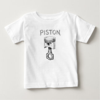 Camiseta Desenho a lápis do pistão