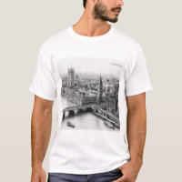 Desenho a lápis preto e branco de Londres